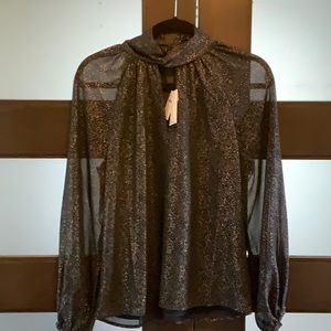 Navy Banana Republic Factory blouse